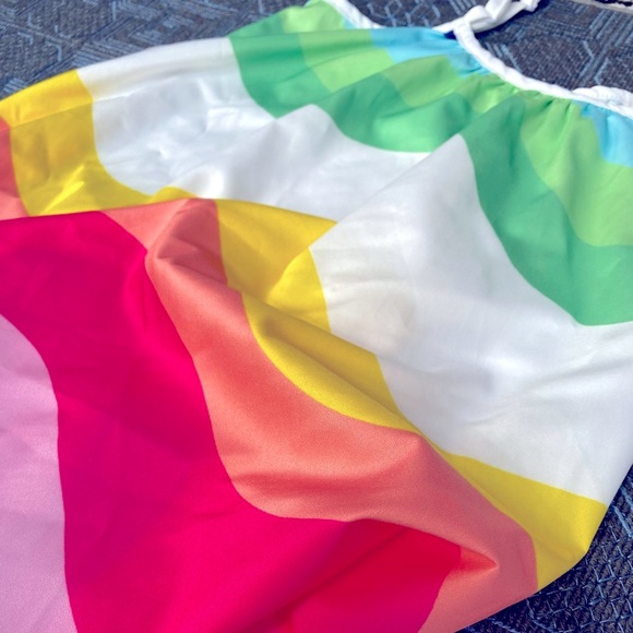 Playful Light Rainbow Twirl Sundress with Adjustable Straps - Size 4T - Picture 3 of 8